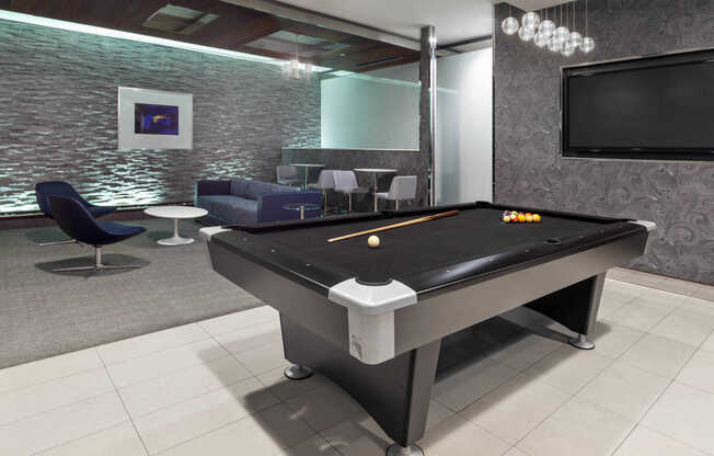 Resident Lounge with Billiard Table