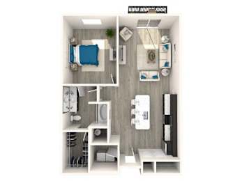1 bed, 1 bath, 880 sqft, $1,846