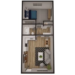 1 bed, 1 bath, 400 sqft, $983