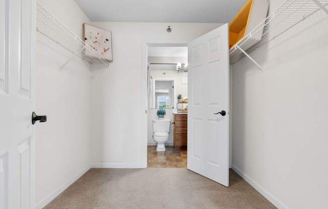 Walk-in closet at Cedars Lakeside, Little Canada 55117