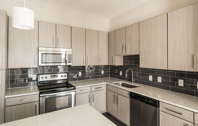 Chef-Style Kitchen at Parc at White Rock Luxury Apartments in Dallas TX