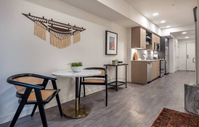 1 Bedroom Model Dining Area - Coen & Columbia