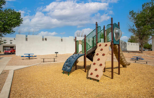 Playground Area at The Bluffs at Tierra Contenta Apartments