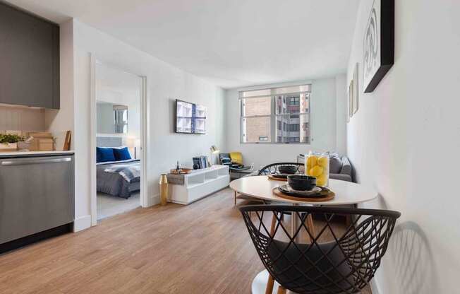 Large open-concept living area