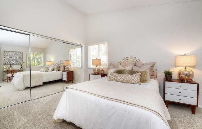 dual bedroom Suite in Two Bedroom floor plan at Bella Vista, California, 92691