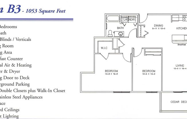 2 beds, 1 bath, $1,215, Unit B-305