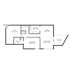 1 bed, 1 bath, 767 sqft, $1,570