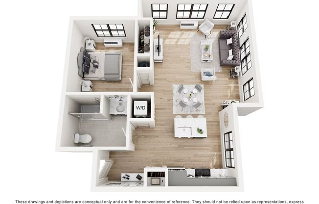 1 bed, 1 bath, 802 sqft, $2,395, Unit 216A