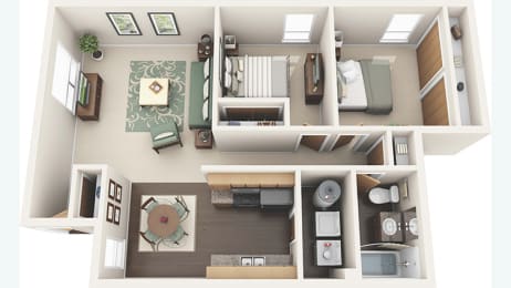 2 beds, 1 bath, 750 sqft, $2,035