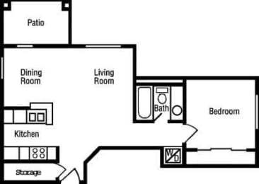1 bed, 1 bath, 600 sqft, $1,471