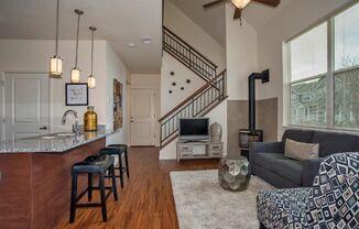 Ironhorse Apartments Vinyl Wood Plank Flooring in Spacious Floor Plans in Longmont CO Apartments Near St Vrain Creek