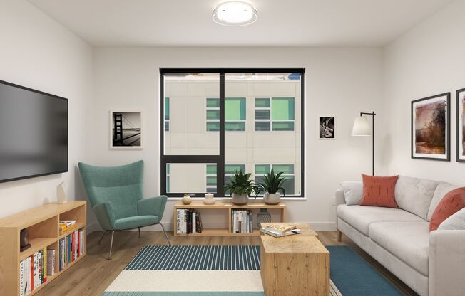 Studio, 1 bath, 430 sqft, $1,790, Unit 603