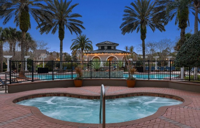 Spa Dusk | Village at Baldwin Park | Orlando FL Apartments