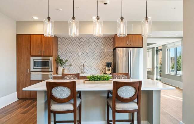 Catering Kitchen at Harbor at Twin Lakes 55+ Apartments, Minnesota