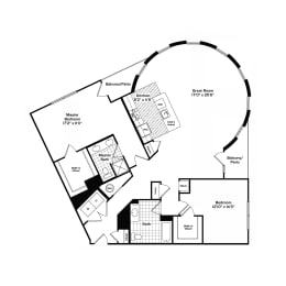 2 beds, 2 baths, 1,645 sqft, $3,730