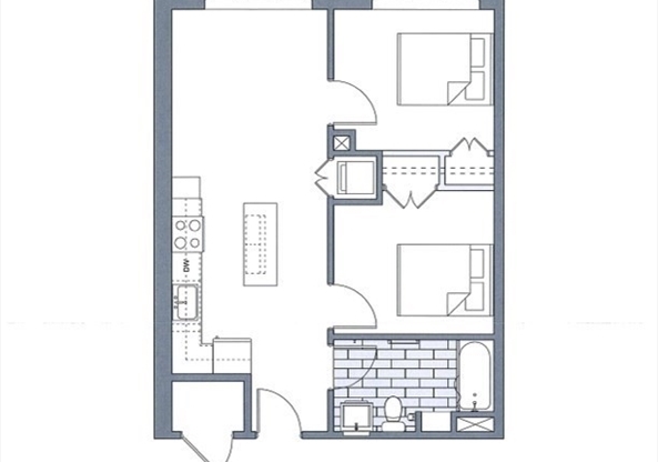 1 bed, 1 bath, 745 sqft, $4,200, Unit 208