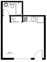 Studio, 1 bath, 330 sqft, $819