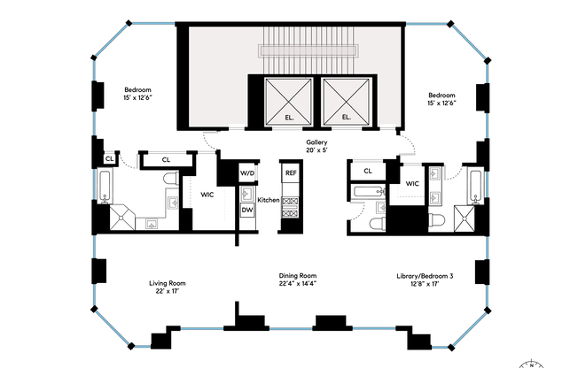 3 beds, 3 baths, 2,571 sqft, $27,000, Unit PH1