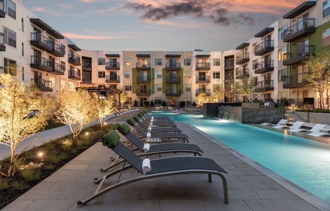resort-style pool  in our luxury west dallas apartments