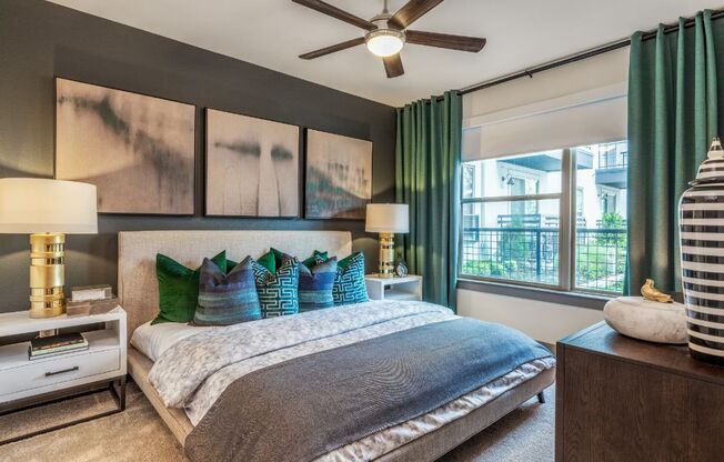 bedroom space in our luxury west dallas apartments