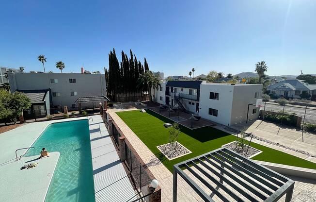Pool and Courtyard Area