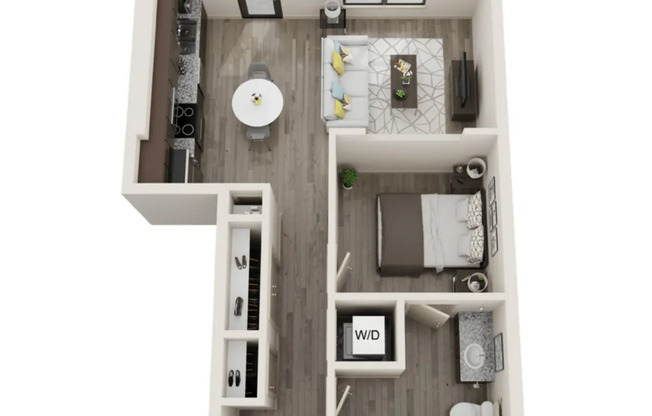 1 bed, 1 bath, 683 sqft, $1,499, Unit 401