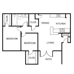 2 beds, 1 bath, 845 sqft, $1,430