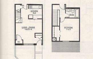 1 bed, 1 bath, $2,375, Unit 106