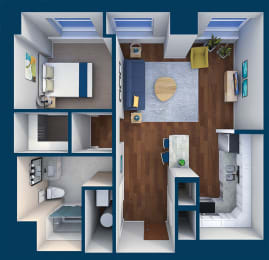 1 bed, 1 bath, 780 sqft, $1,495