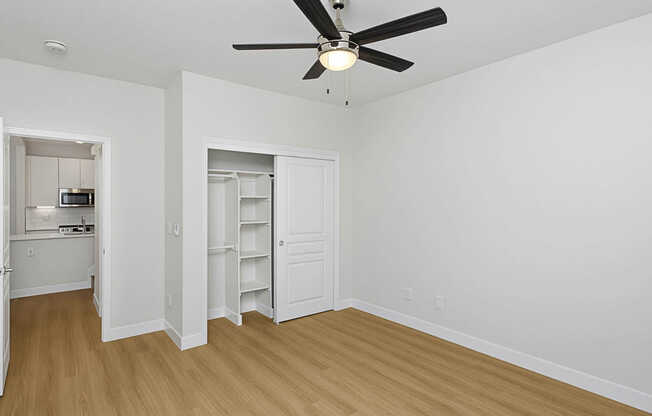 Bedroom with Hard Surface Flooring