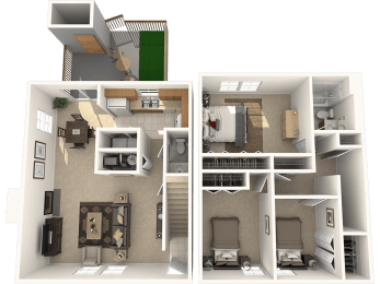 3 beds, 1.5 baths, 1,176 sqft, $1,738
