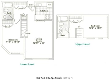 2 beds, 2 baths, 915 sqft, $2,590