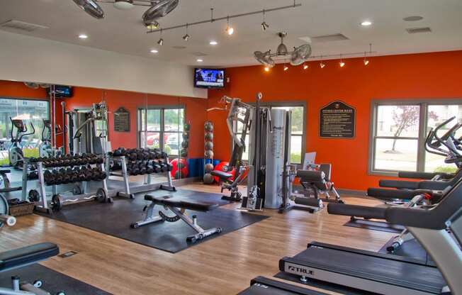 Modern Fitness Center at The Manor Homes of Eagle Glen, Raymore, MO
