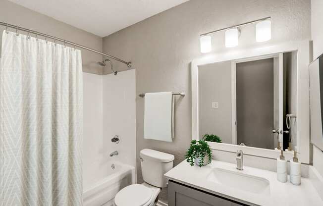 our apartments offer a bathroom with a bathtub