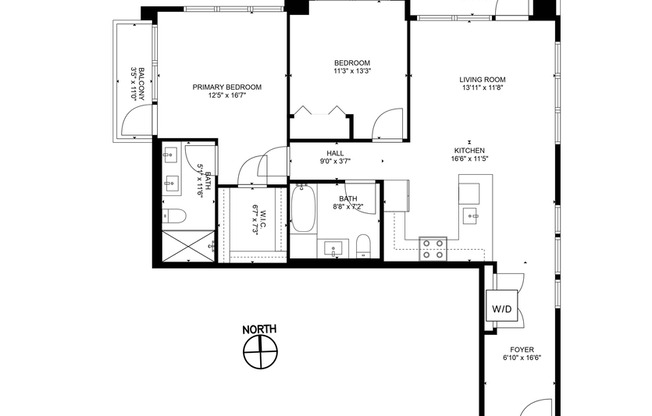2 beds, 2 baths, 1,061 sqft, $3,750, Unit 423