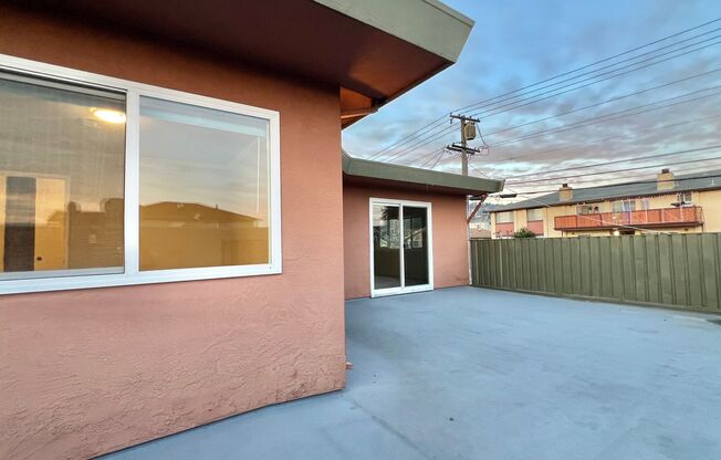 Large patio in this 3 bd 2 ba Nestled in the Heart of El Cerrito