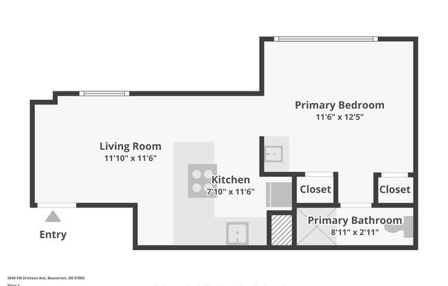 Studio, 1 bath, 400 sqft, $1,149, Unit 59