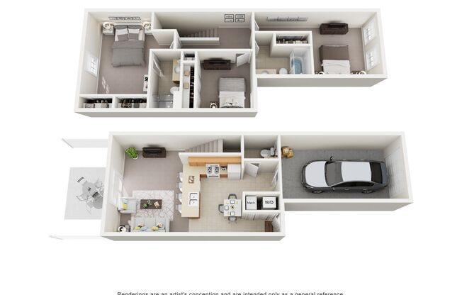 3 beds, 2.5 baths, 1,300 sqft, $1,710, Unit 1230