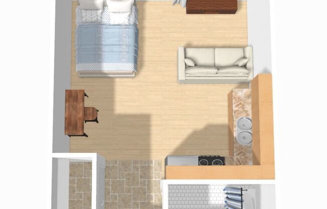 Studio, 1 bath, 450 sqft, $900, Unit 219r