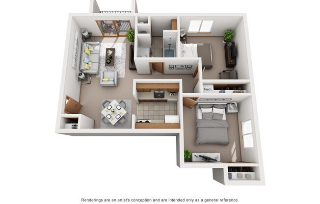 2 beds, 1 bath, 700 sqft, $1,095, Unit 575106