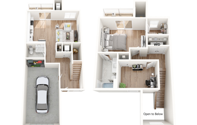 1 bed, 1.5 baths, 1,178 sqft, $2,199, Unit 4320-1