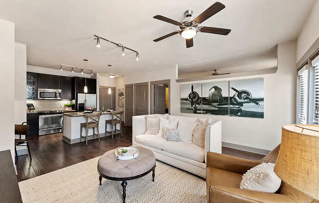 StoneLedge Apartments - hand-scraped hardwood floors - Southlake, TX Apartments