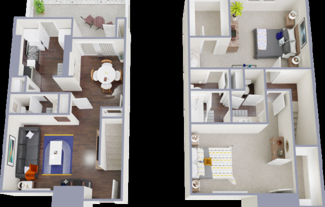 2 beds, 2 baths, 1,257 sqft, $1,769