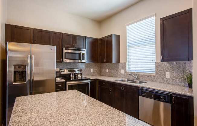 Kitchen at Sabino Vista Apartment Homes in Tucson Arizona