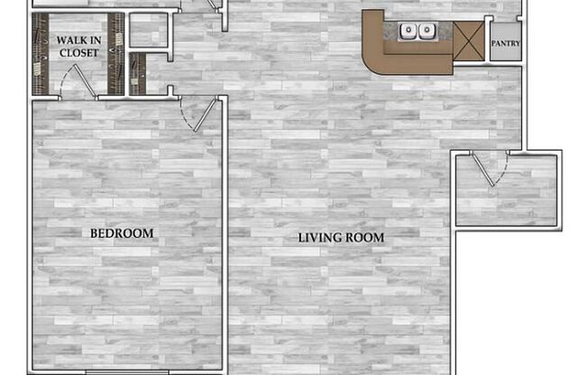 1 bed, 1 bath, 757 sqft, $688, Unit 2412