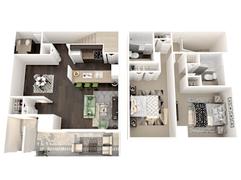 2 beds, 2.5 baths, 1,200 sqft, $2,022