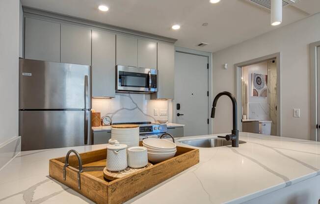 Island Kitchen at Residences at Richmond Trust, Richmond, VA, 23219