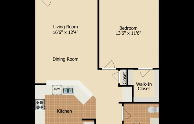 1 bed, 1 bath, 754 sqft, $2,015