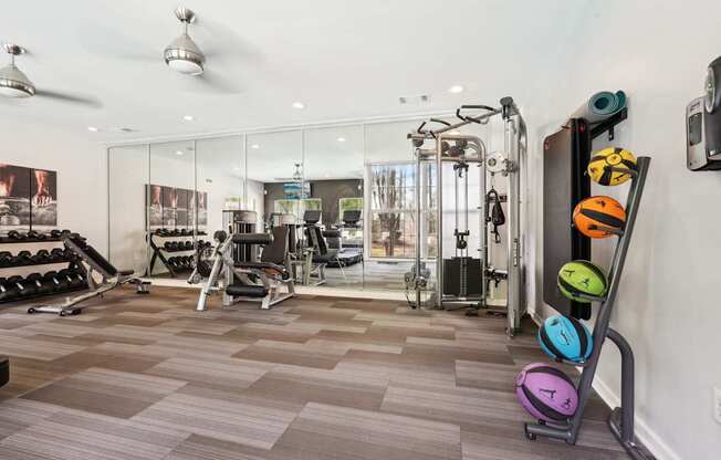 Modern Fitness Center at Gwinnett Pointe Apartments in Norcross, GA 30093