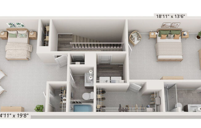 2 beds, 2.5 baths, 1,581 sqft, $2,225